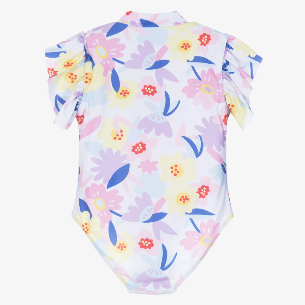 Soli Swim-Girls Floral Zippered Swimwear Delight | Childrensalon Outlet