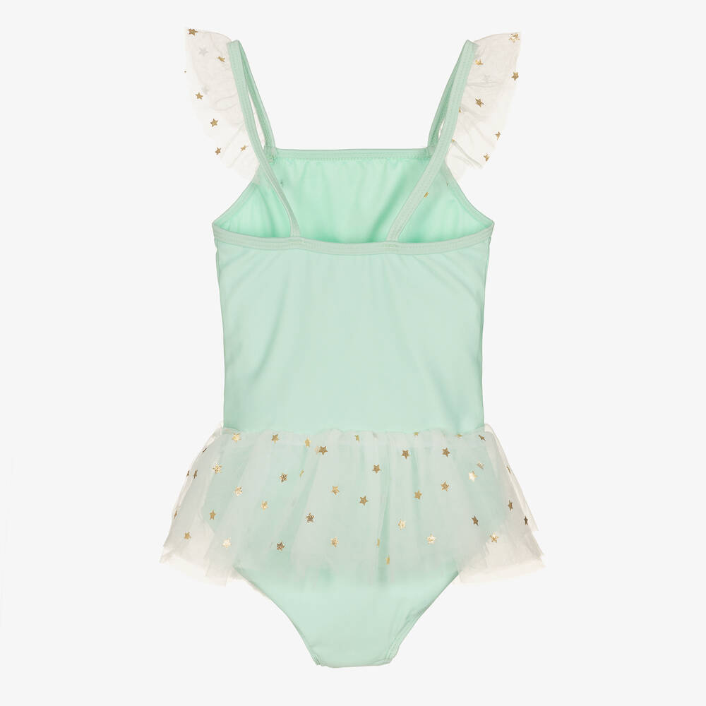 Soli Swim-Girls Green Unicorn Swimsuit (UPF50+) | Childrensalon Outlet