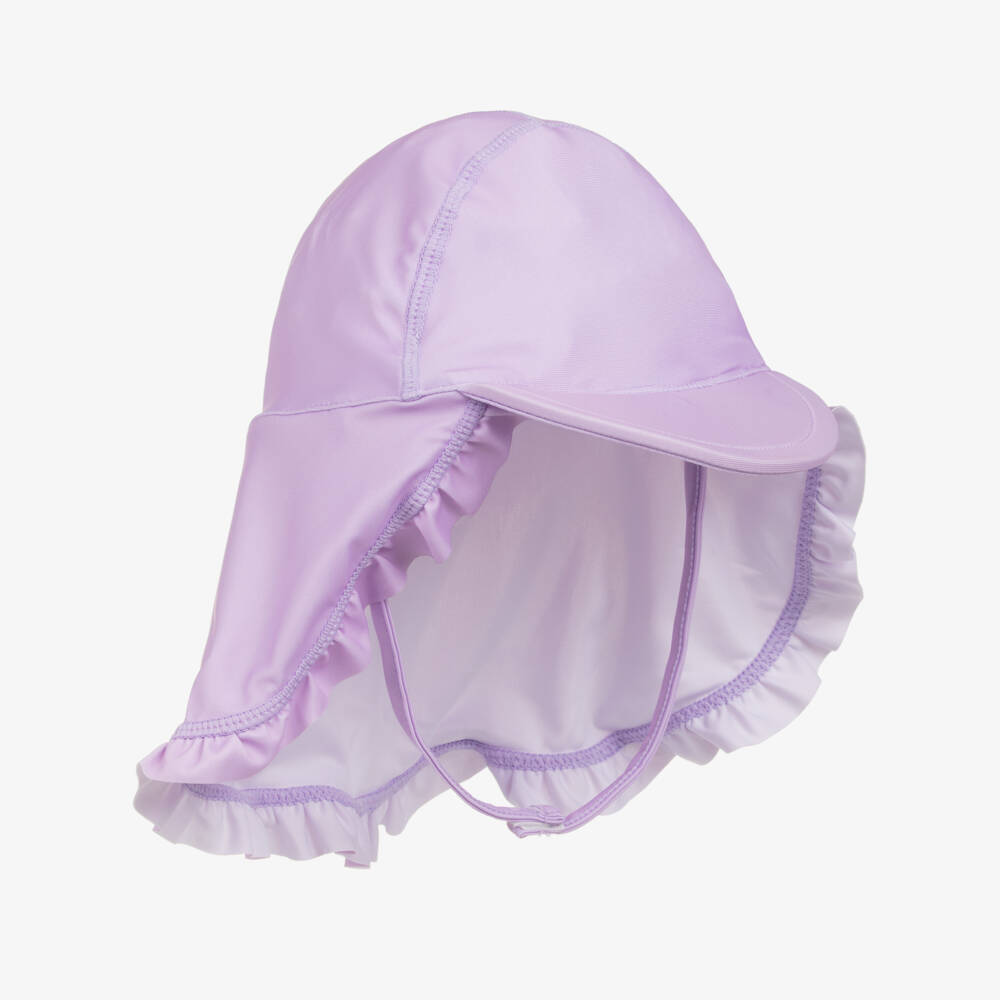 Soli Swim-Girls Lavender Ruffle Sun Cap | Childrensalon Outlet