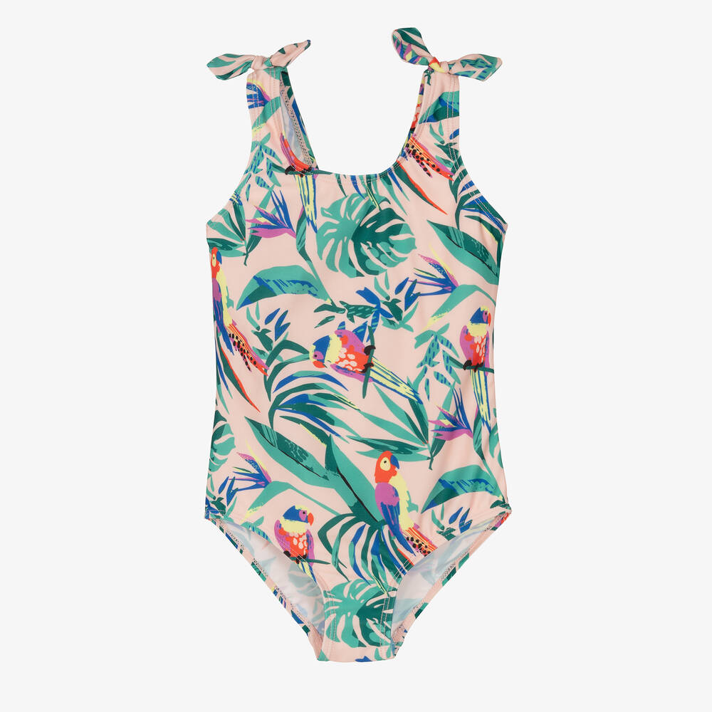 Girls tropical swimsuit discount