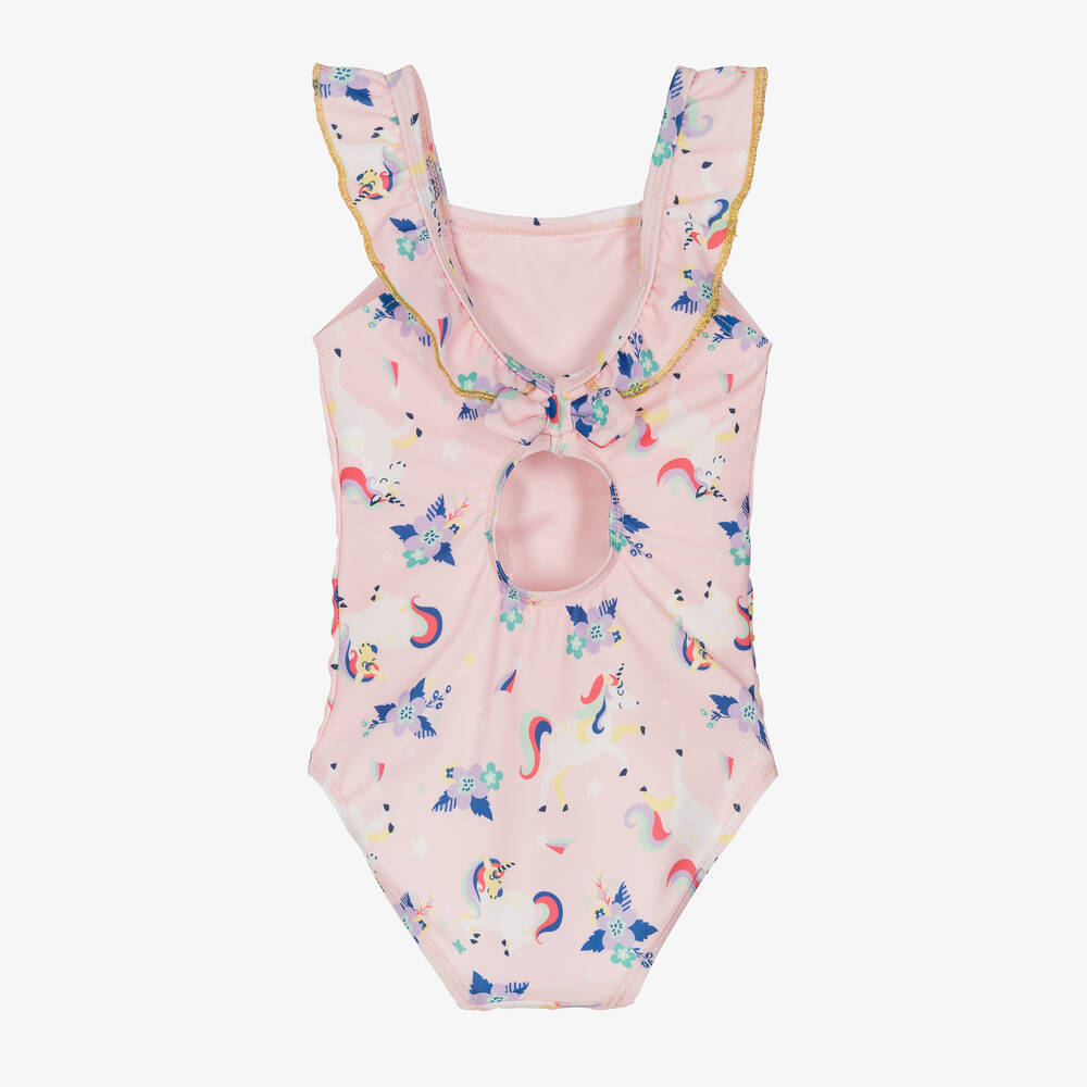 Soli Swim-Girls Pink Unicorn Swimsuit (UPF50+) | Childrensalon Outlet