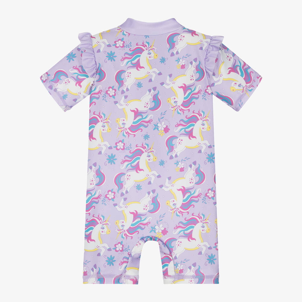 Soli Swim-طقم واقي من الشمس بطبعة يونيكورن (UPF50+) | Childrensalon Outlet