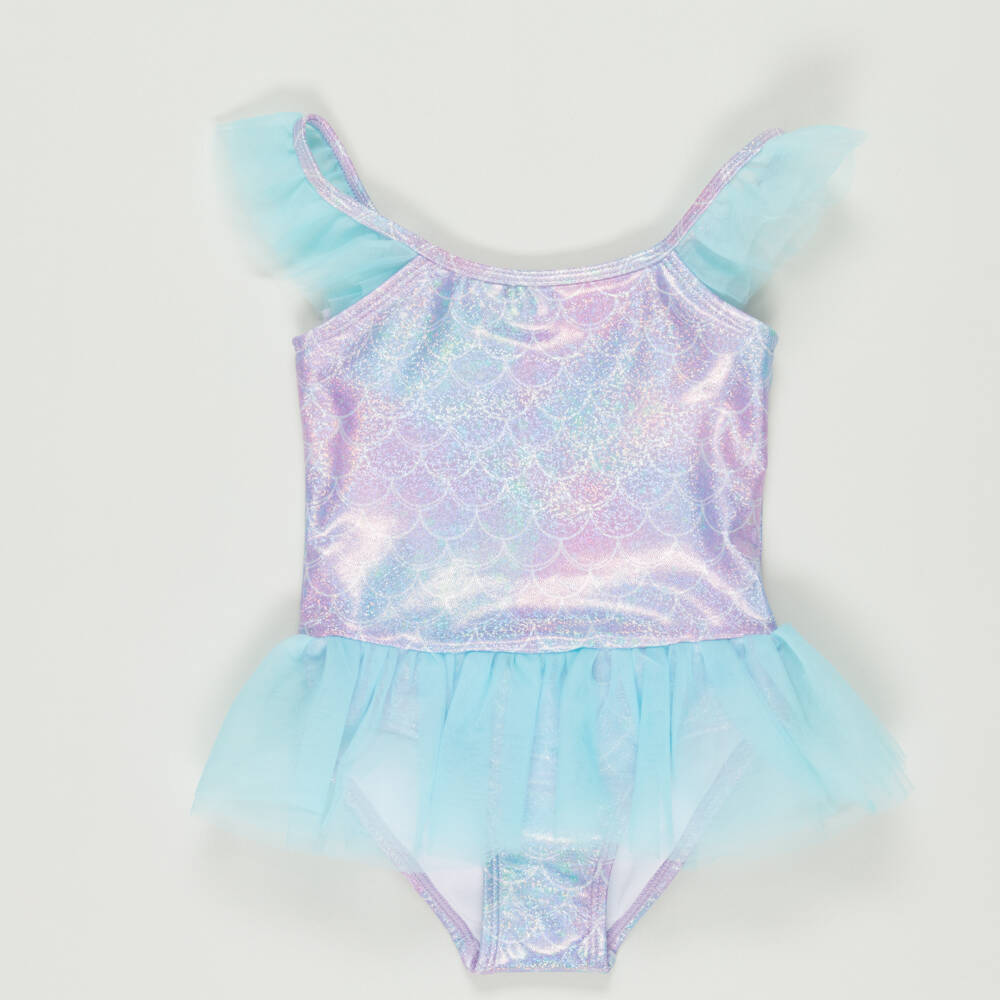 Soli Swim-Preloved Girls Purple Mermaid Swimsuit (4 years) | Childrensalon Outlet