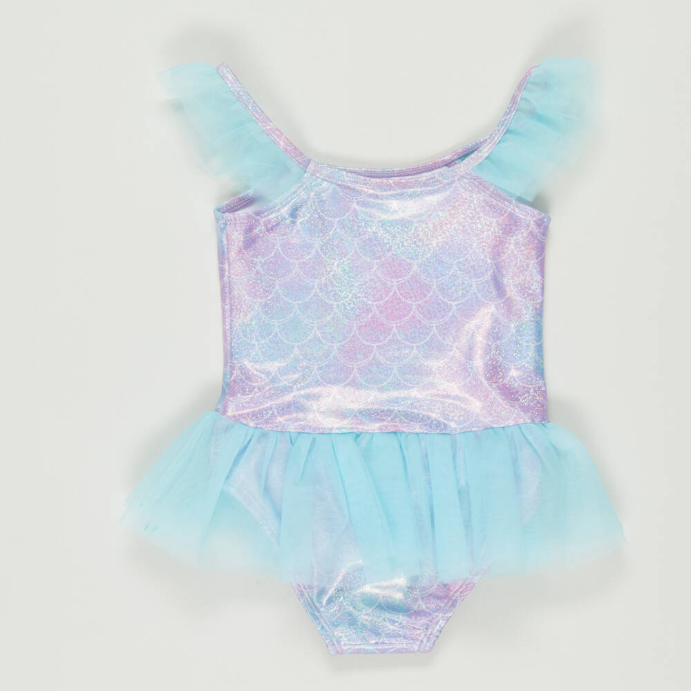 Soli Swim-Preloved Girls Purple Mermaid Swimsuit (4 years) | Childrensalon Outlet