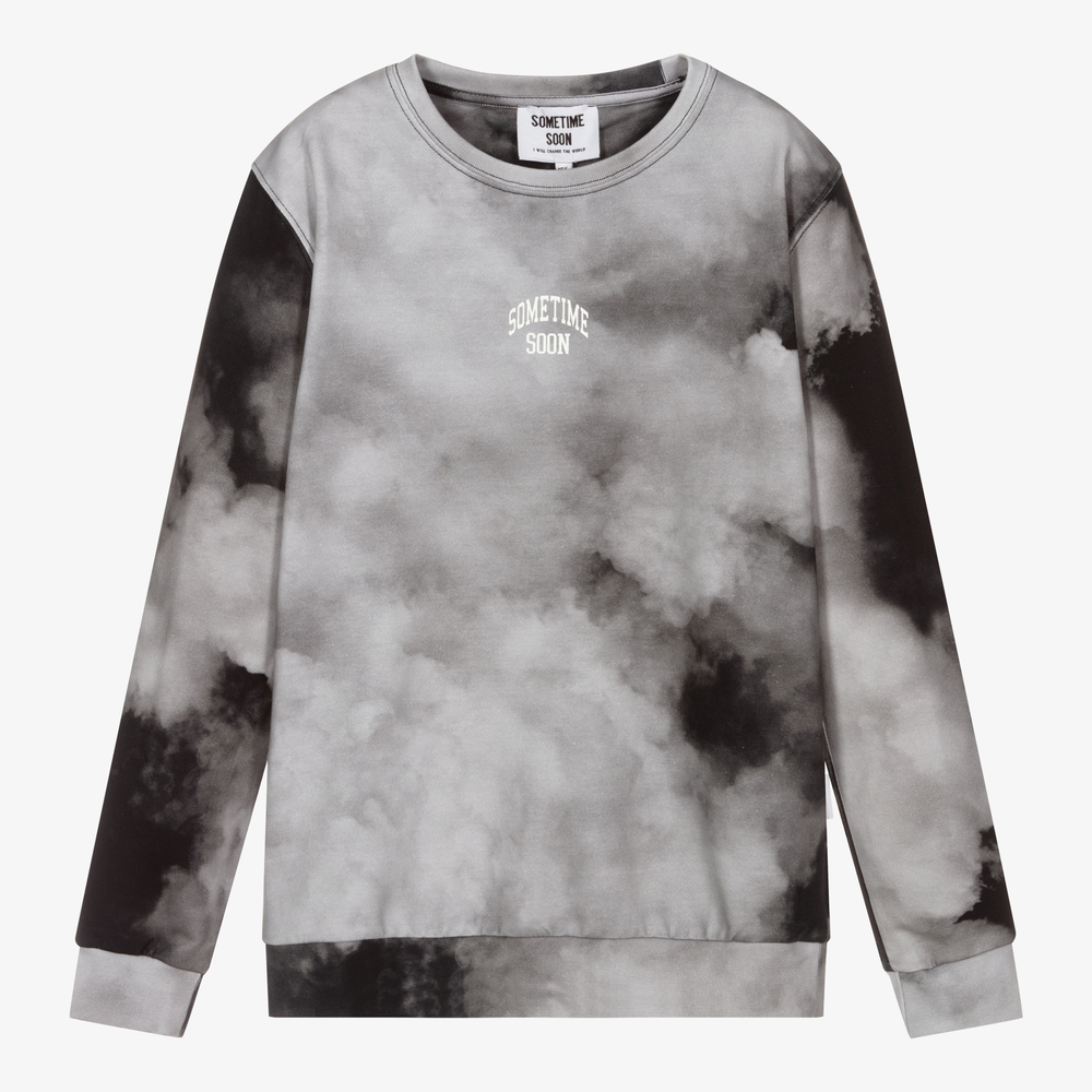 Sometime Soon - Teen Grey Cotton Sweatshirt | Childrensalon