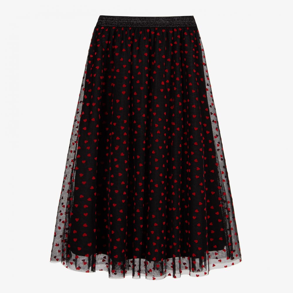 Sonia Rykiel Paris - Черно-красная юбка из тюля | Childrensalon