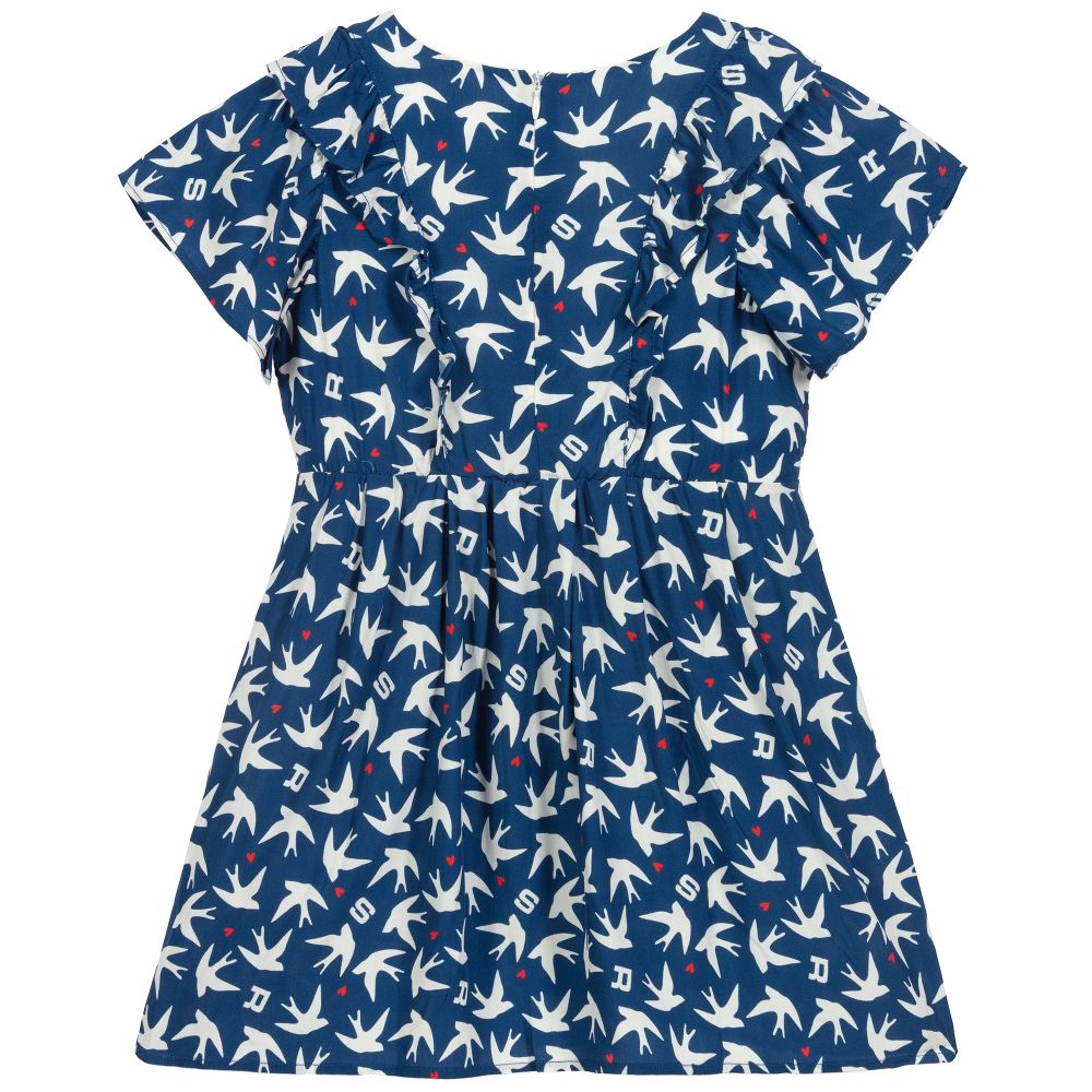 Sonia Rykiel Paris-فستان فيسكوز لون أزرق | Childrensalon Outlet