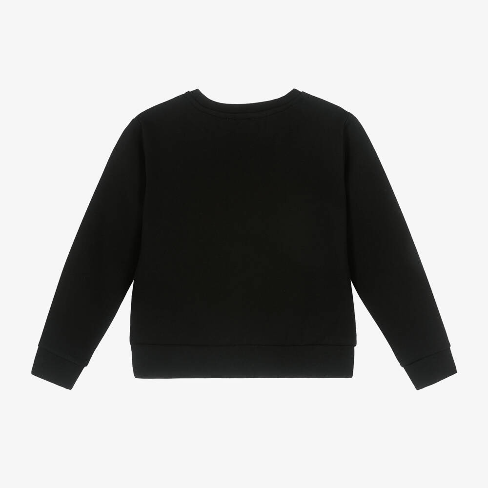 Sonia Rykiel Paris-Girls Black Diamanté Jersey Top | Childrensalon Outlet