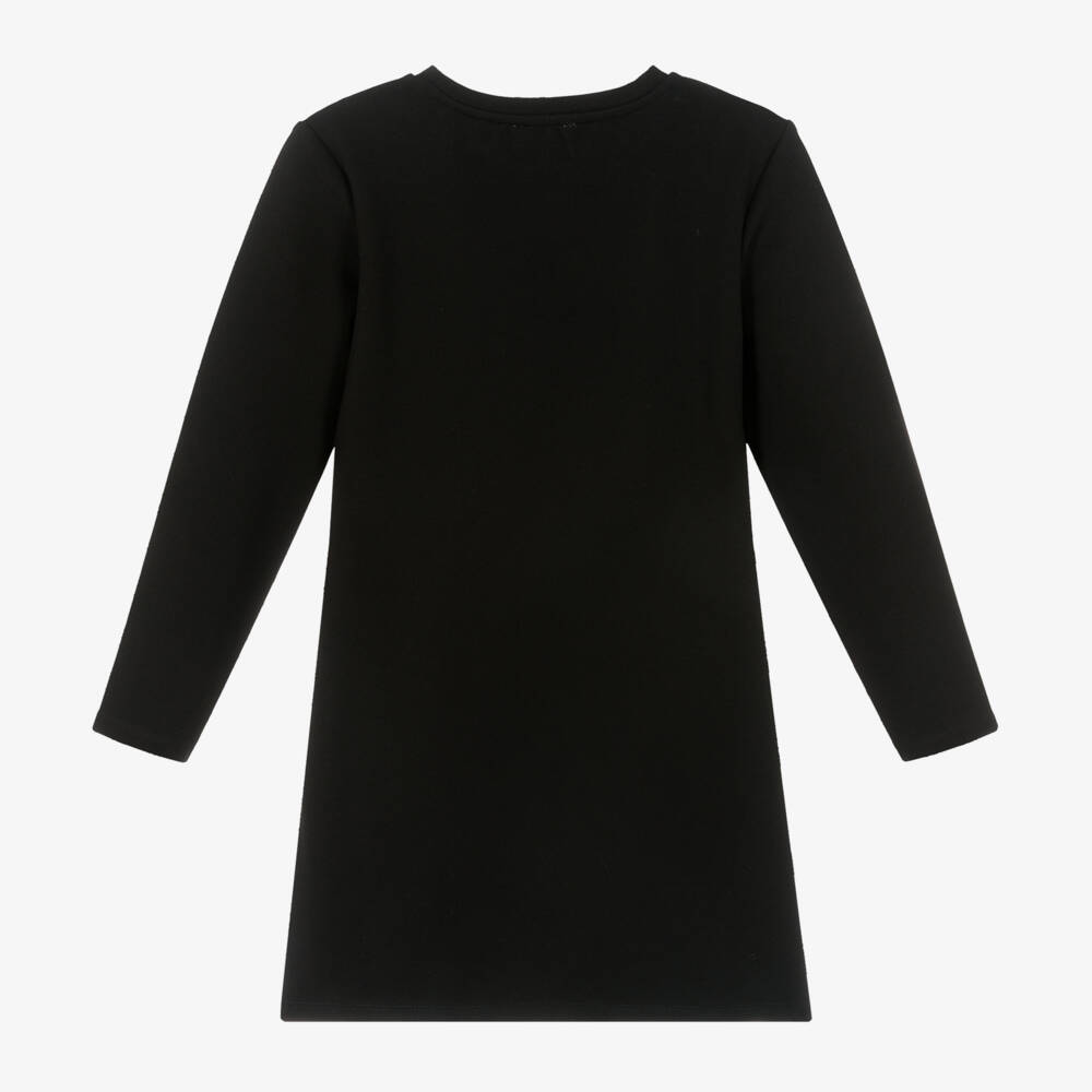 Sonia Rykiel Paris-Girls Black Diamanté Knit Dress | Childrensalon Outlet
