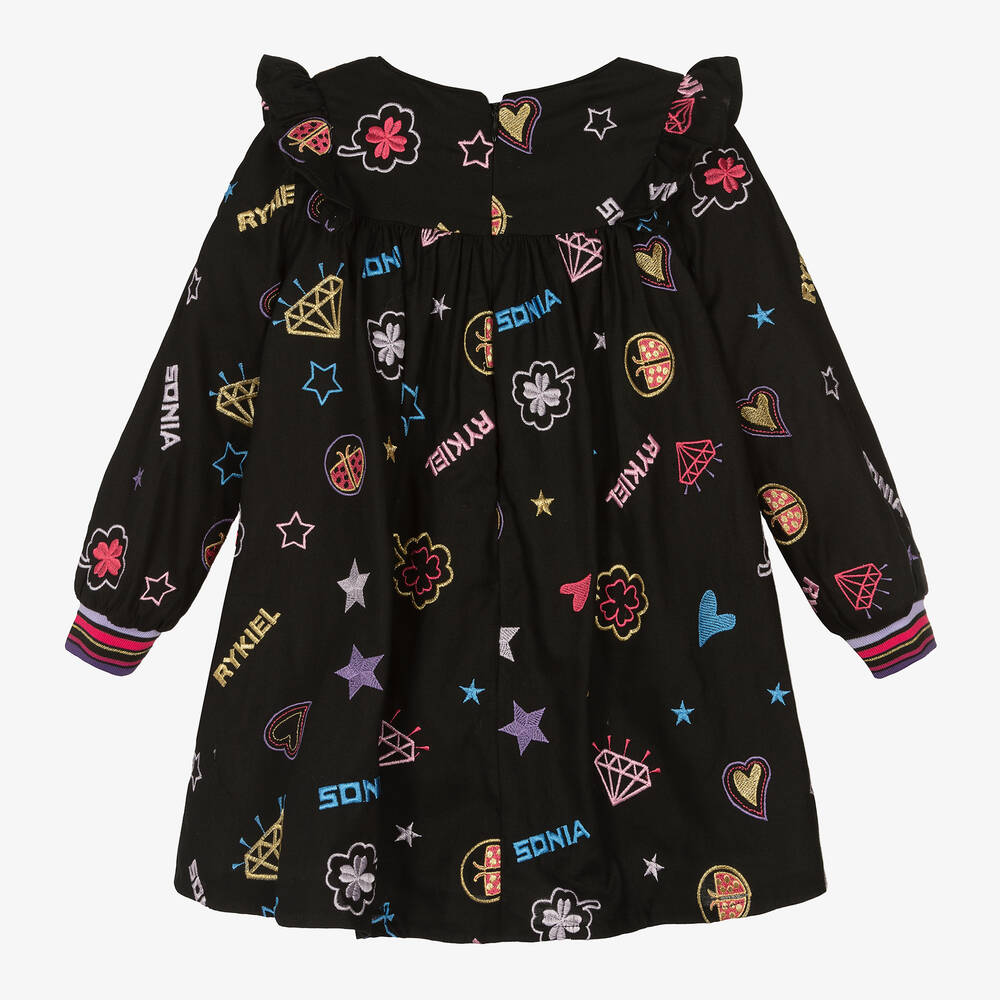 Sonia Rykiel Paris Girls Black Stars & Charms Dress Childrensalon