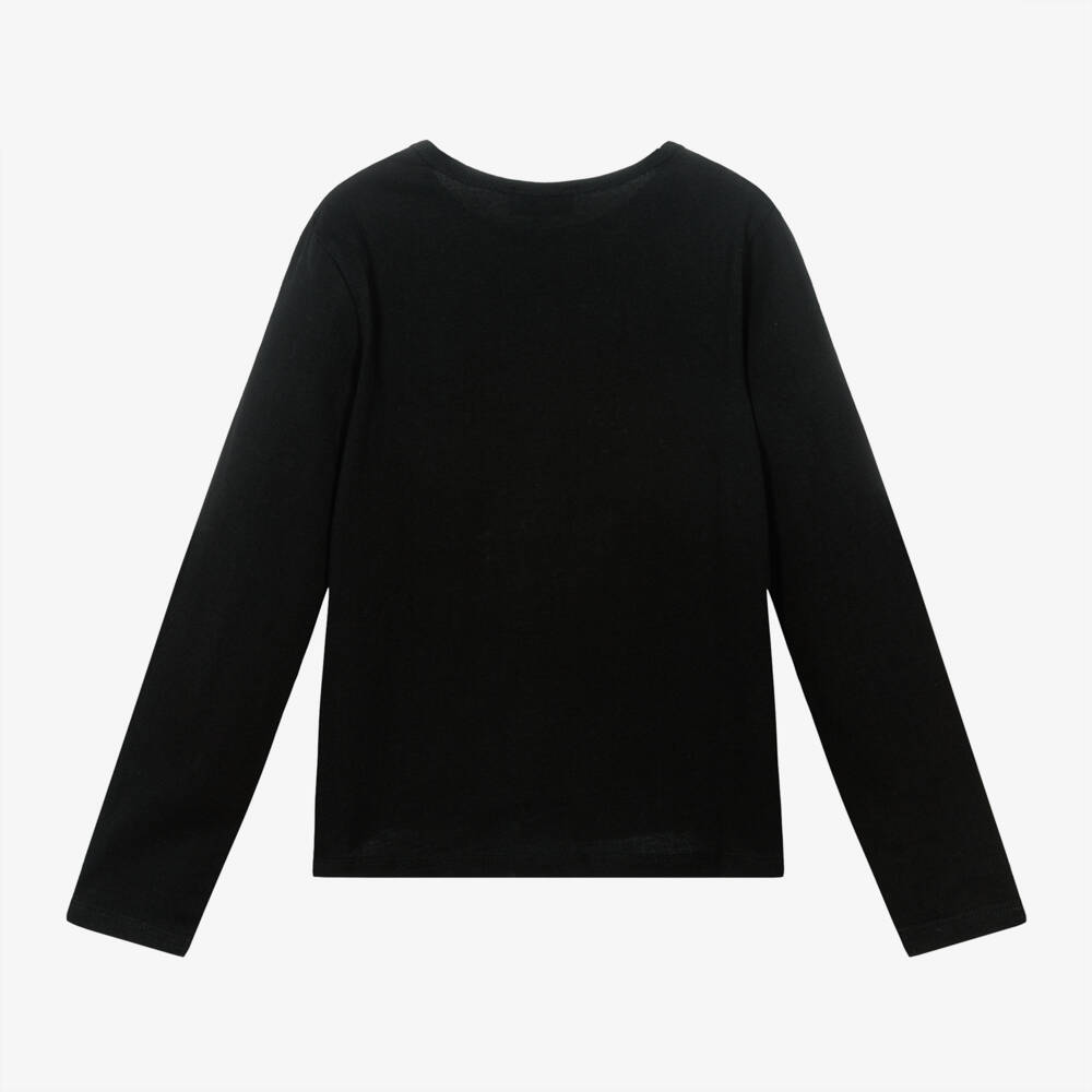 Sonia Rykiel Paris-Girls Cotton Paris Design Top | Childrensalon Outlet