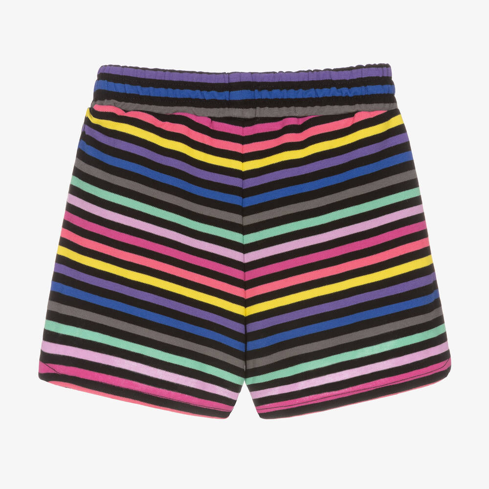 Sonia Rykiel Paris-شورت قطن جيرسي مقلم بطبعة ملونة للبنات | Childrensalon Outlet
