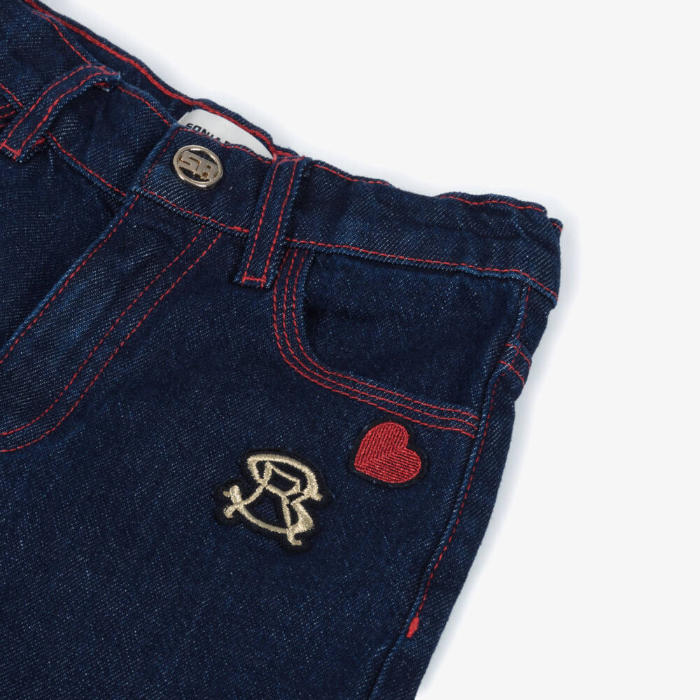 Sonia Rykiel Paris-Girls Denim Wide-Leg Trousers | Childrensalon Outlet