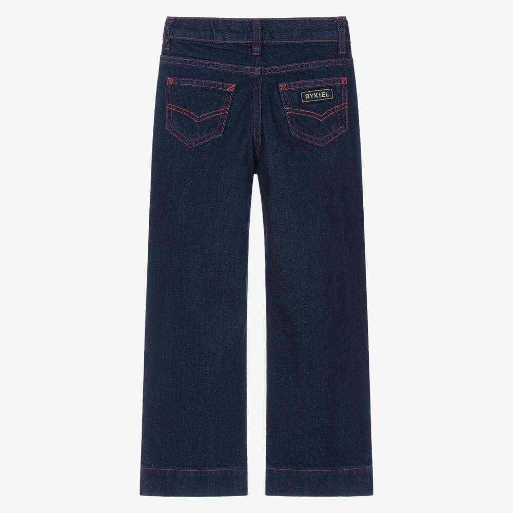 Sonia Rykiel Paris-Girls Denim Wide-Leg Trousers | Childrensalon Outlet