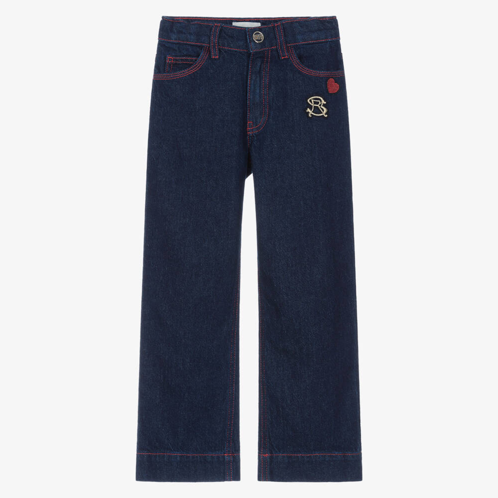 Sonia Rykiel Paris-Girls Denim Wide-Leg Trousers | Childrensalon Outlet