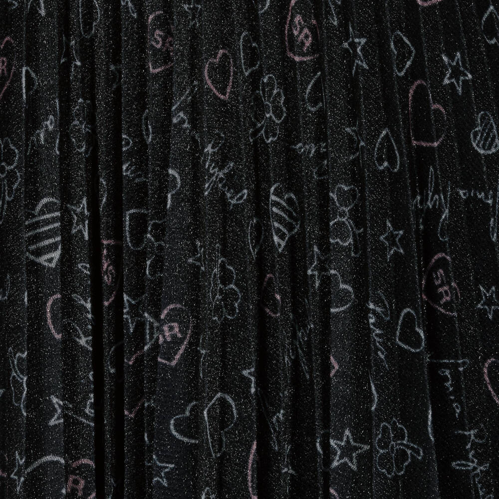 Sonia Rykiel Paris-Girls Glitter Heart Pattern Dress | Childrensalon Outlet