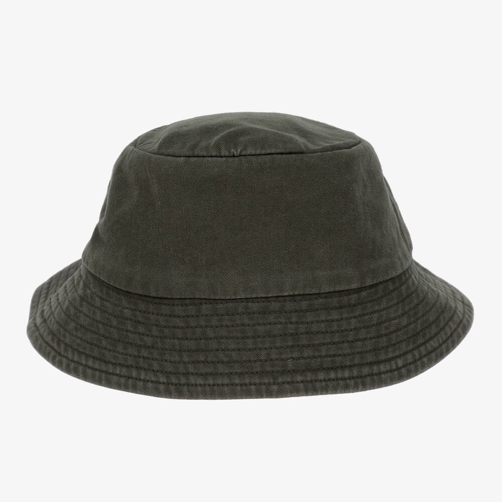 Sonia Rykiel Paris-Girls Green Cotton Bucket Hat | Childrensalon Outlet