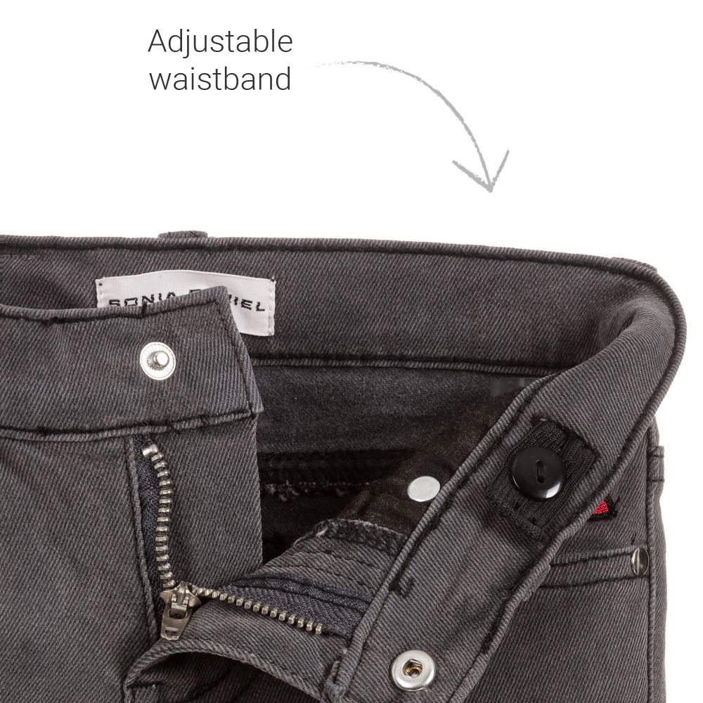 Sonia Rykiel Paris-Girls Grey Denim Jeans | Childrensalon Outlet