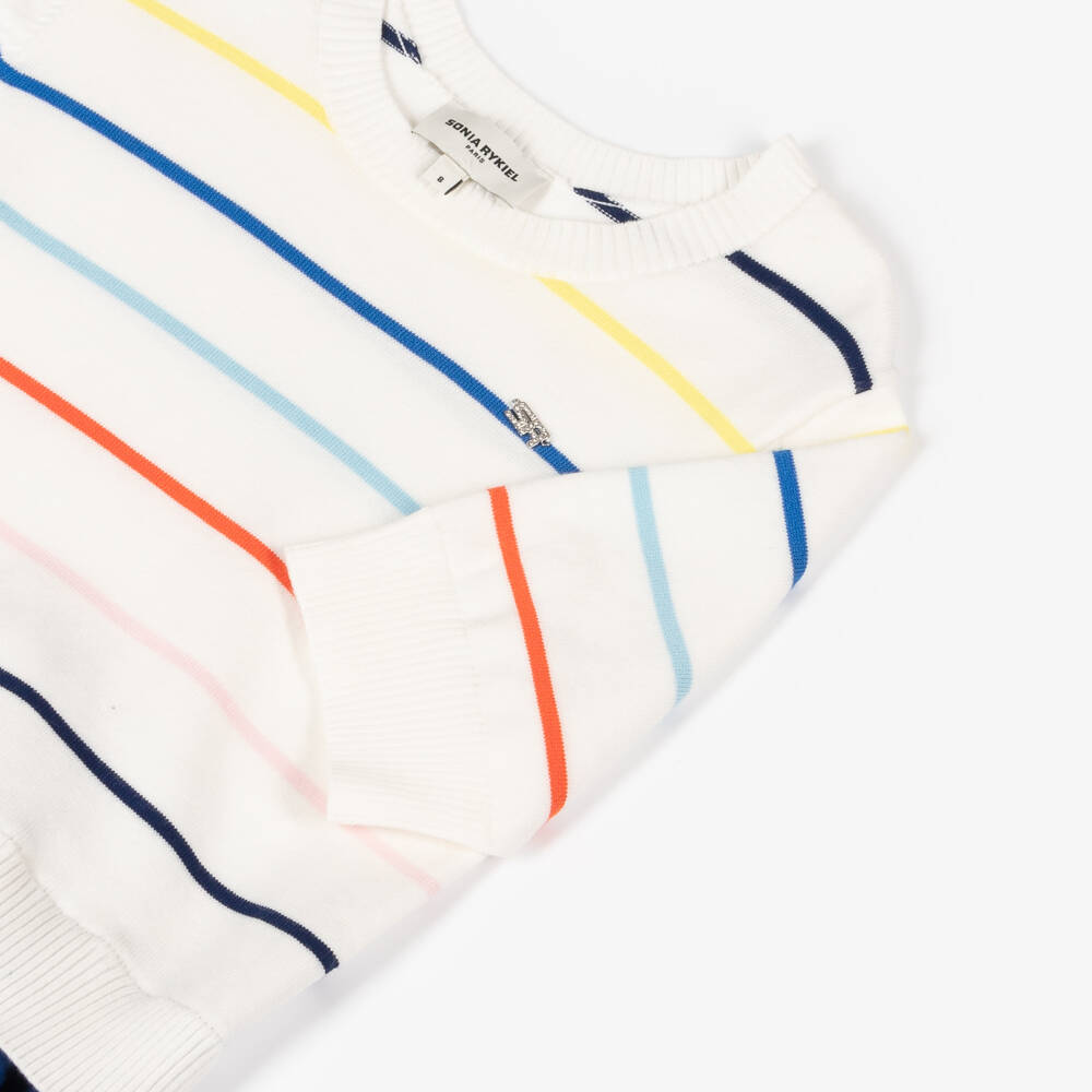 Sonia Rykiel Paris-Платье из шифона в синие полоски для девочек | Childrensalon Outlet