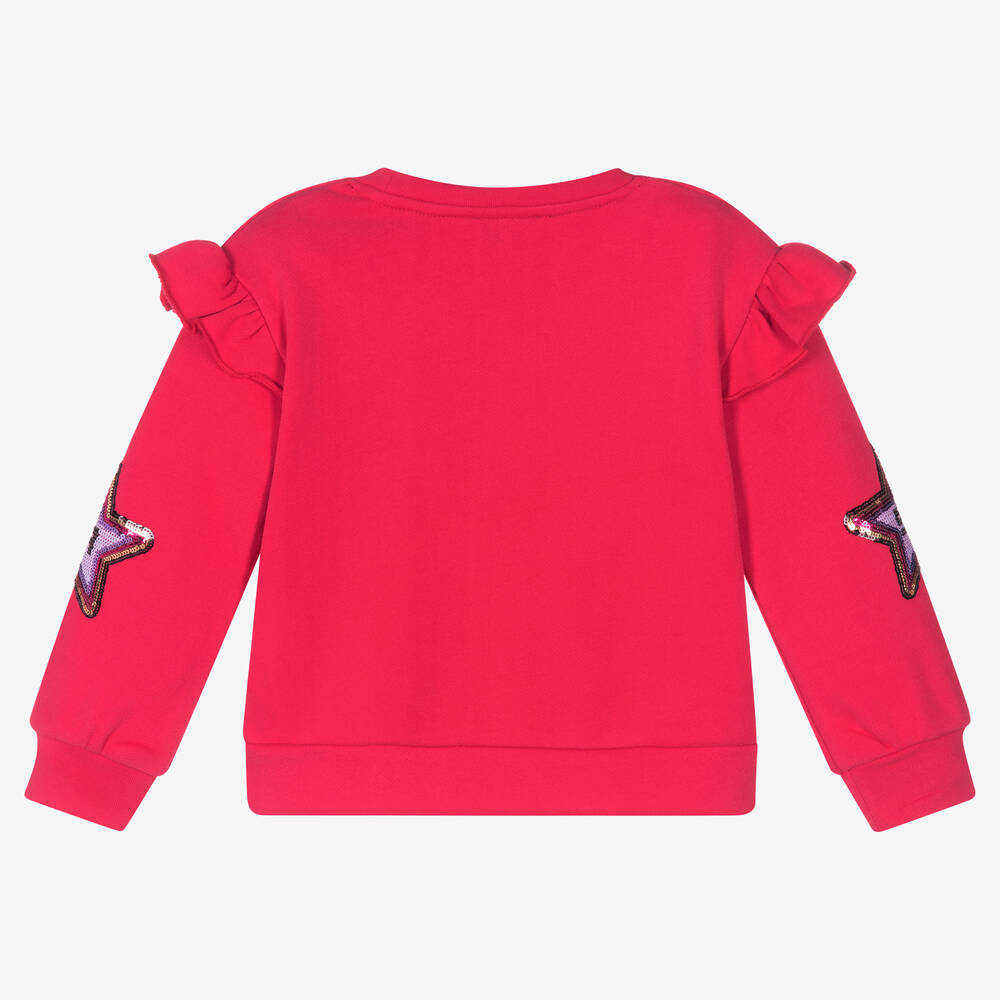 Sonia Rykiel Paris Girls Pink Sequin Star Sweatshirt