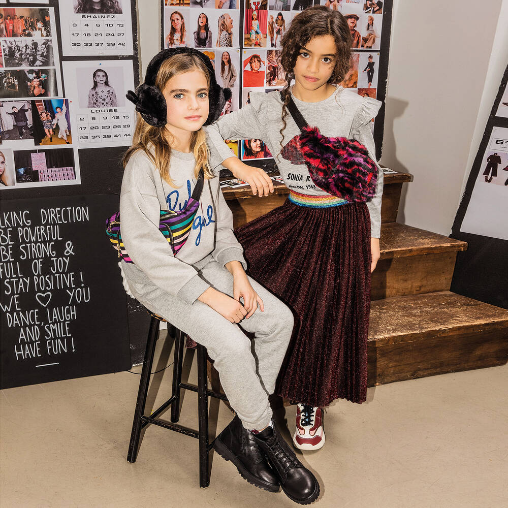 Sonia Rykiel Paris-Girls Red Glitter Skirt | Childrensalon Outlet