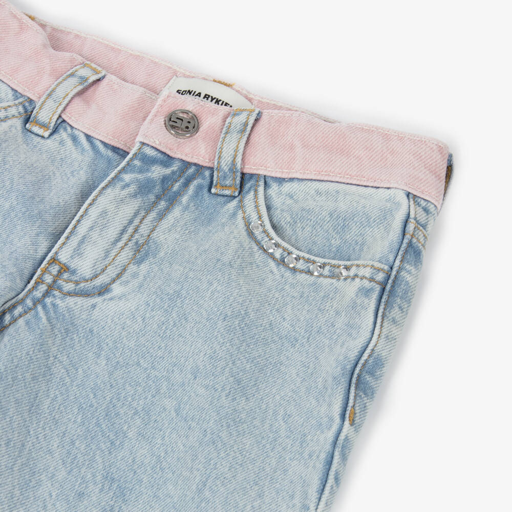 Sonia Rykiel Paris-Джинсы клеш небесного цвета для девочек | Childrensalon Outlet