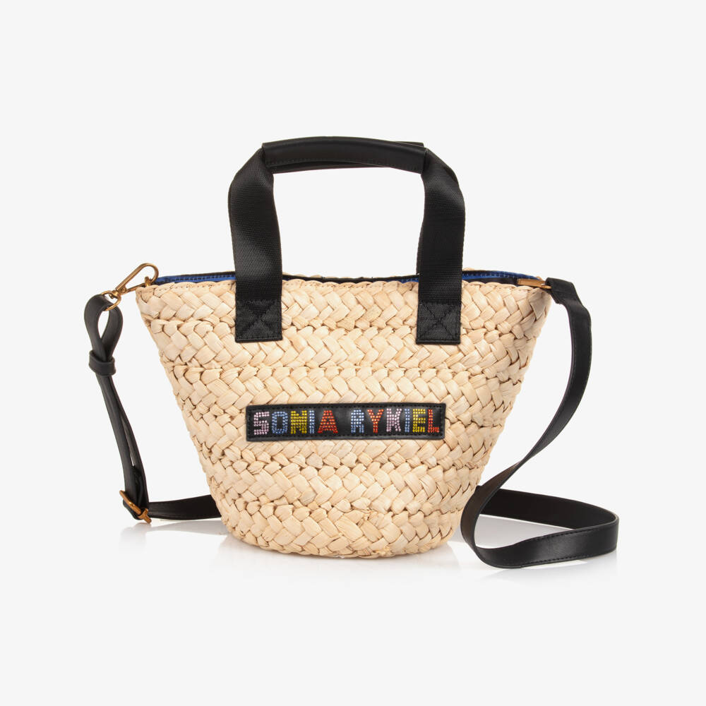 Sonia Rykiel Paris-Мягкая бежевая плетёная сумочка для девочек | Childrensalon Outlet
