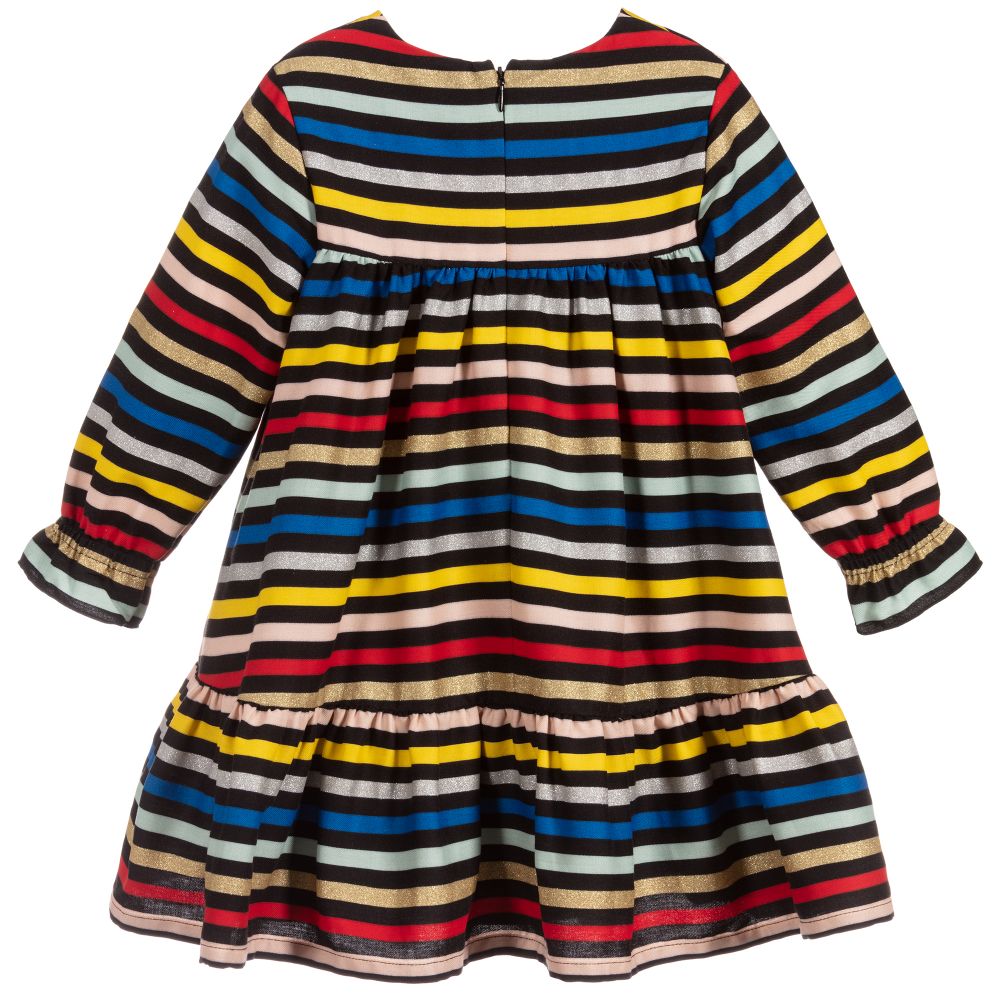 Sonia Rykiel Paris-Girls Striped Cotton Dress | Childrensalon Outlet