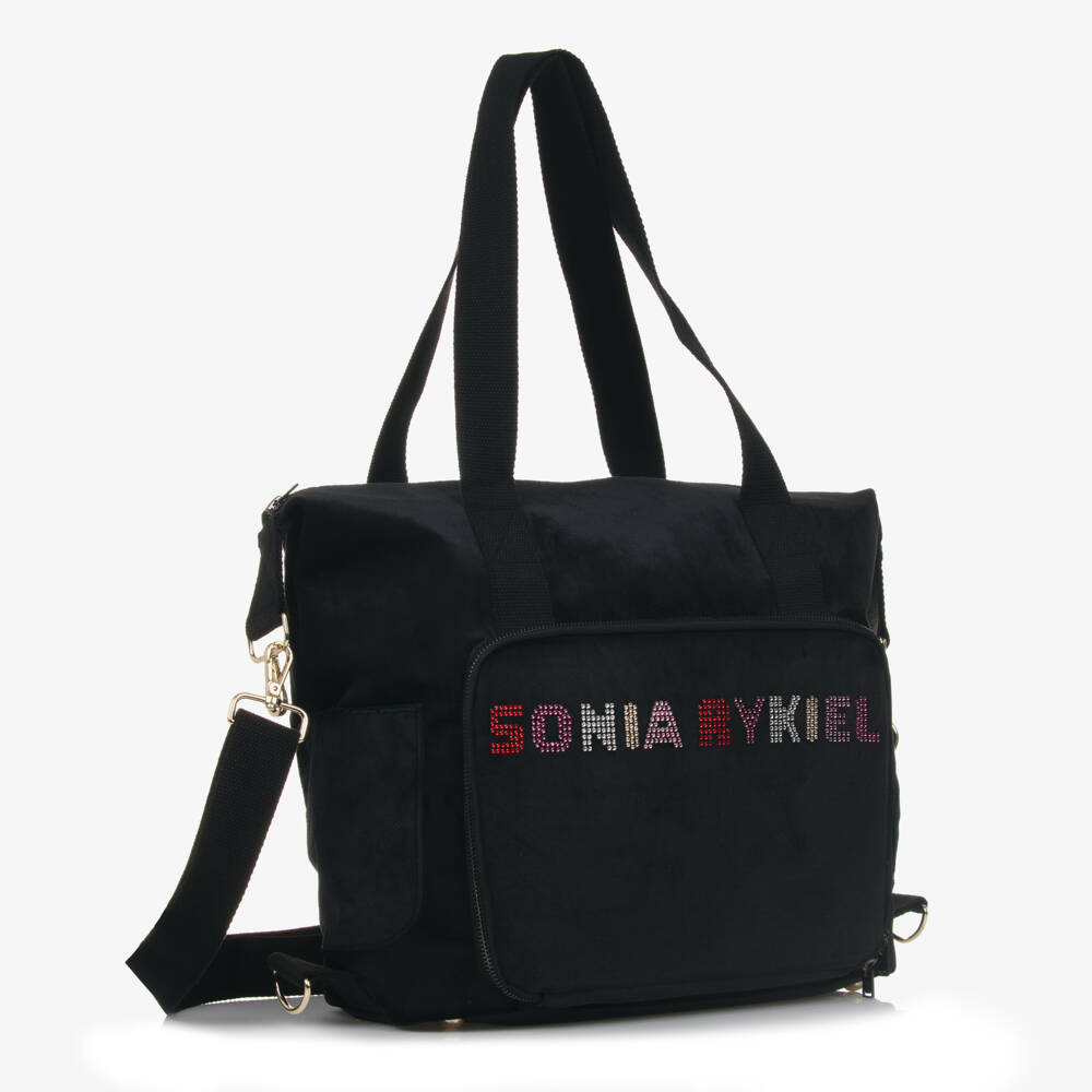 Sonia Rykiel Paris-Girls Velvet Logo Changing Bag | Childrensalon Outlet