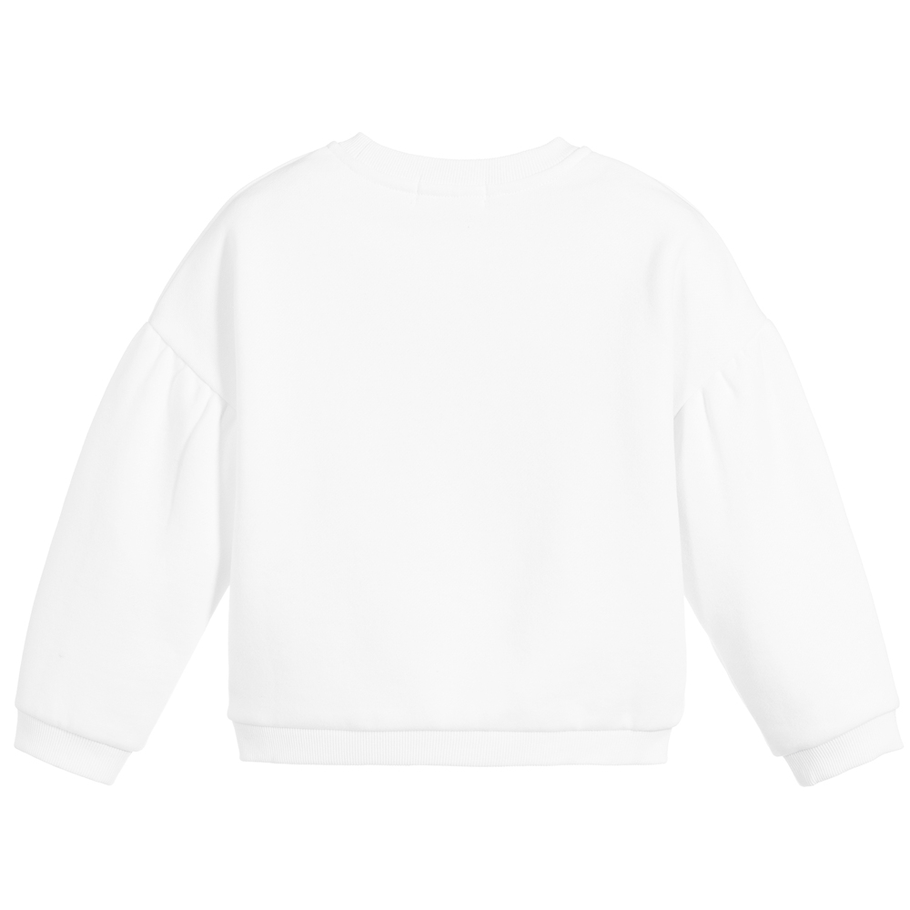 Girls plain white sweatshirt outlet