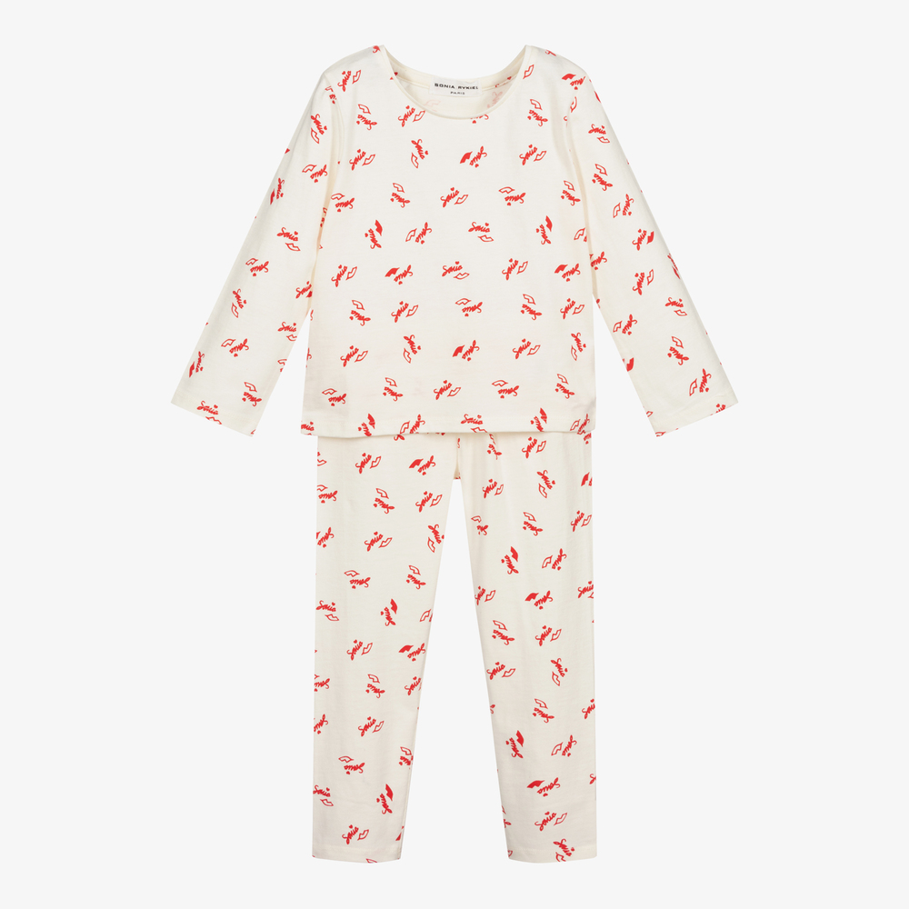 Sonia Rykiel Paris-Кремовая хлопковая пижама | Childrensalon Outlet