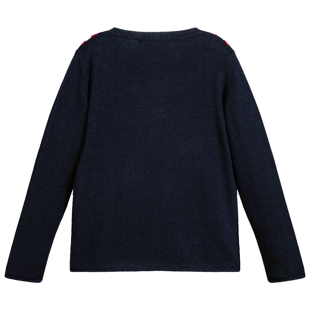 Sonia Rykiel Paris-Navy Blue Knitted Sweater | Childrensalon Outlet