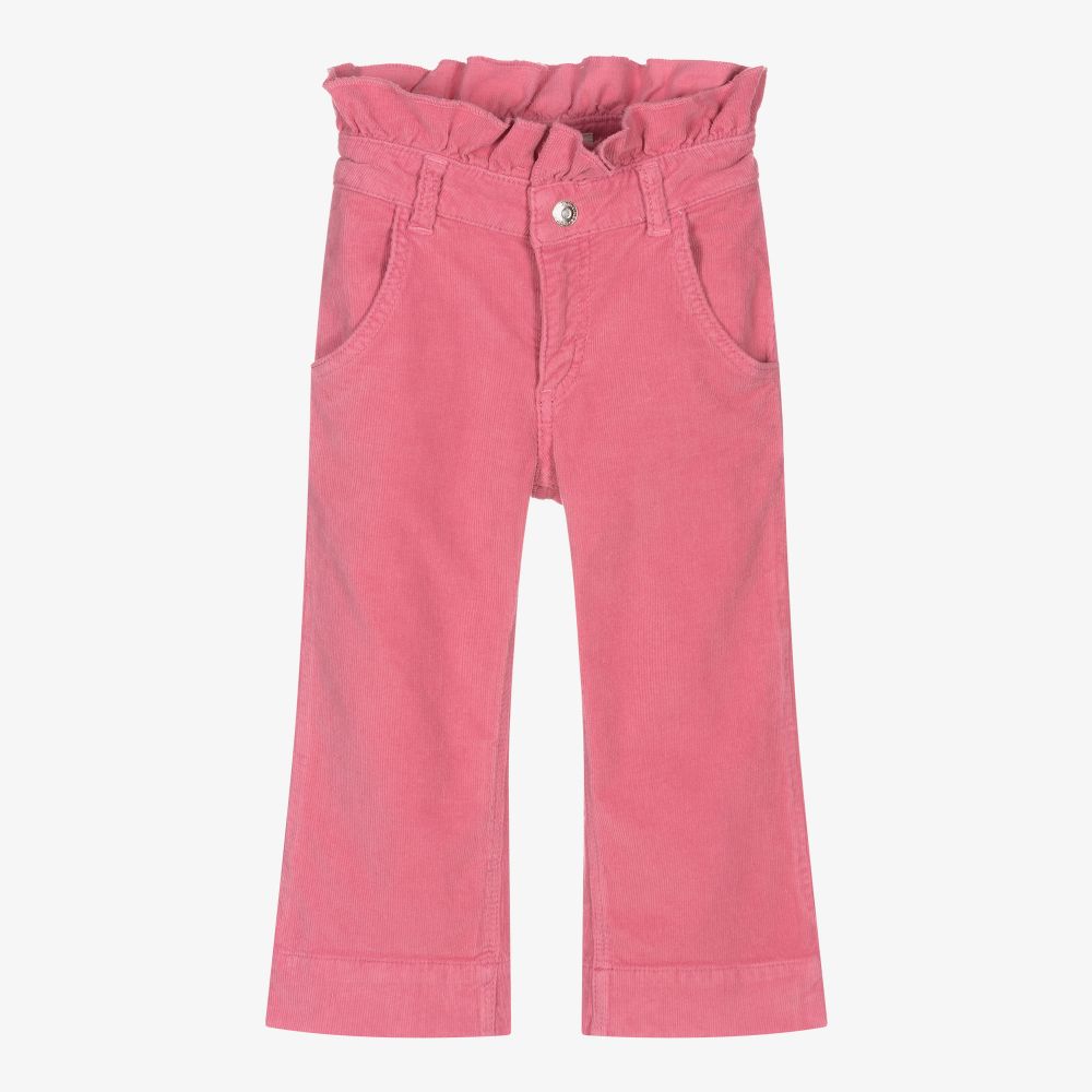 Sonia Rykiel Paris - Pantalon large rose en velours côtelé | Childrensalon