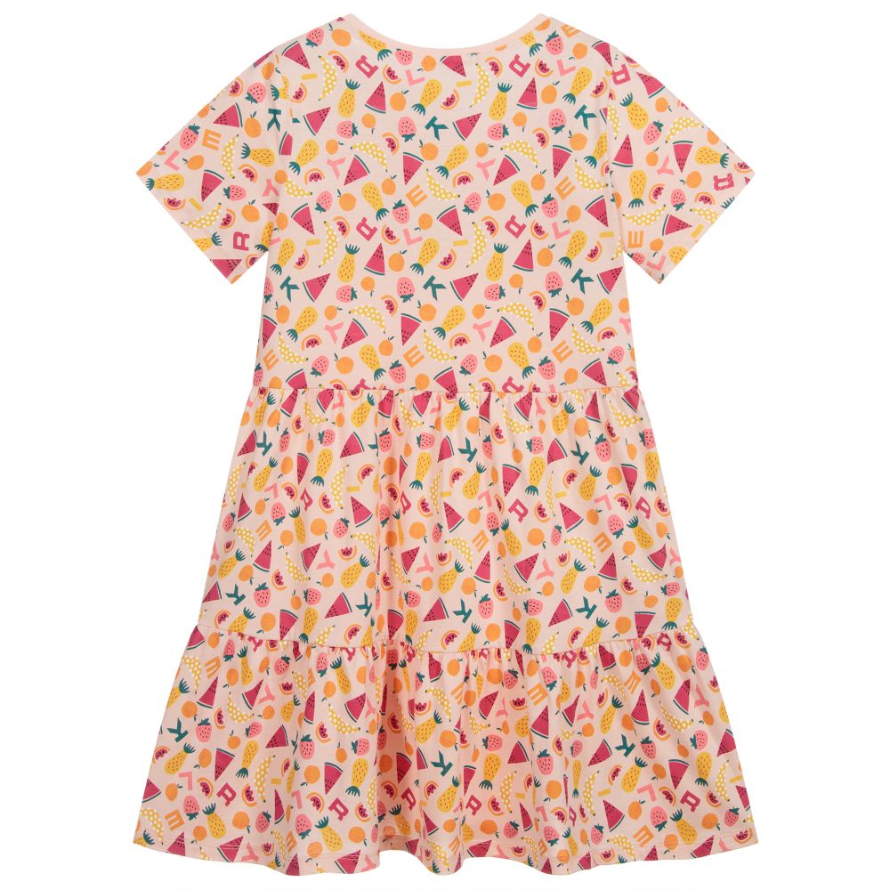 Sonia Rykiel Paris-Розовое платье из хлопкового джерси | Childrensalon Outlet