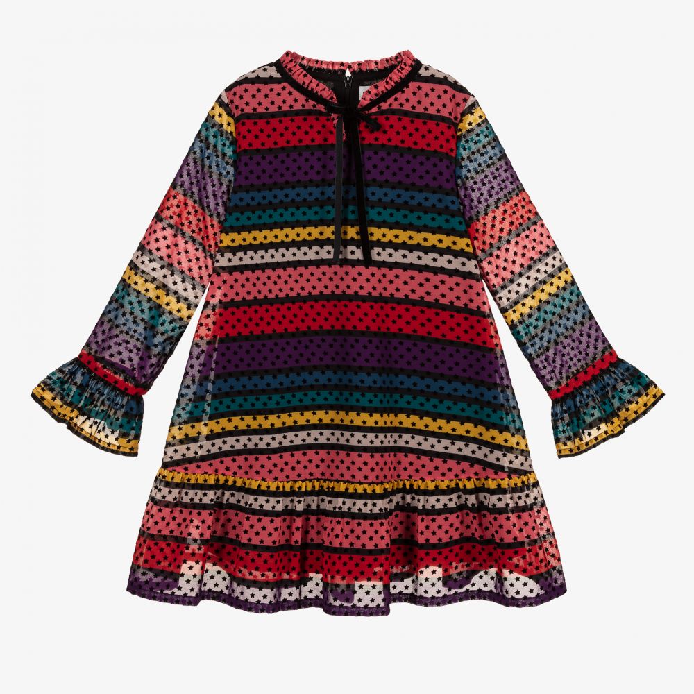 Sonia Rykiel Paris - فستان شيفون بألوان قوس قزح | Childrensalon