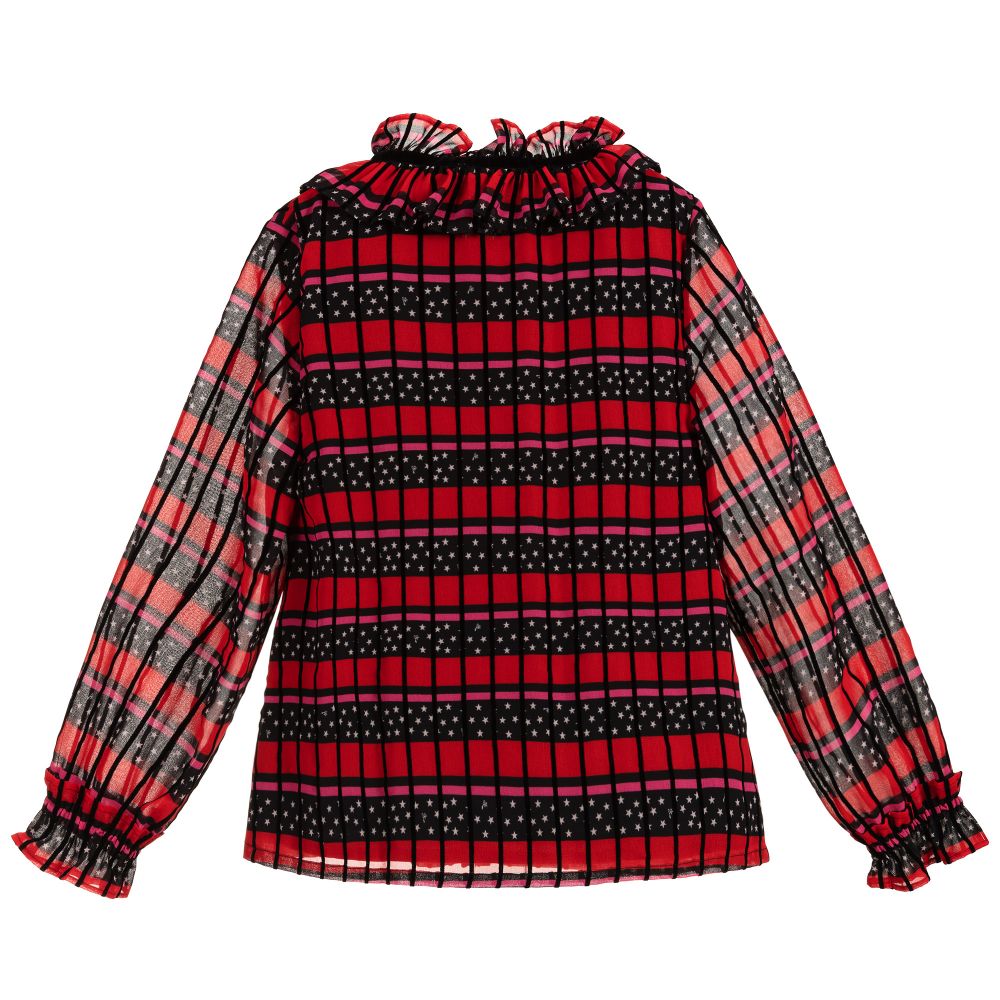 Sonia Rykiel Paris-Red & Black Striped Blouse | Childrensalon Outlet