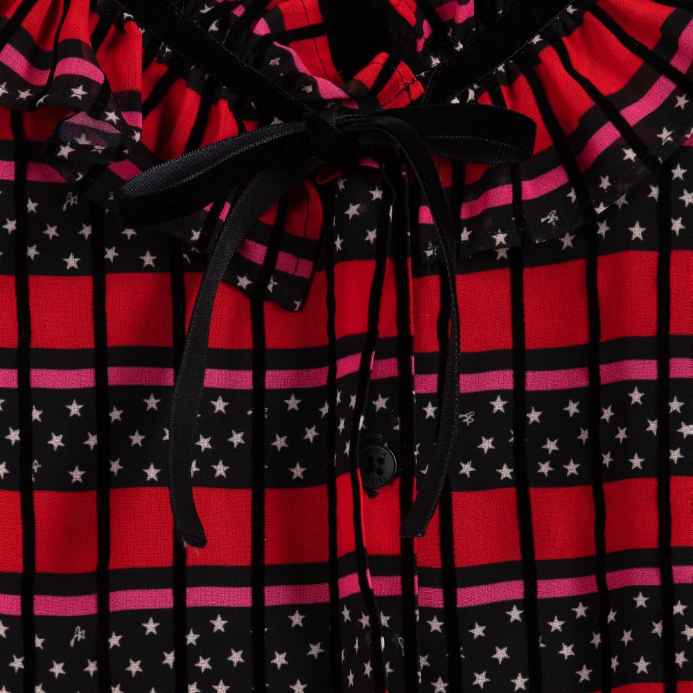 Sonia Rykiel Paris-Red & Black Striped Blouse | Childrensalon Outlet