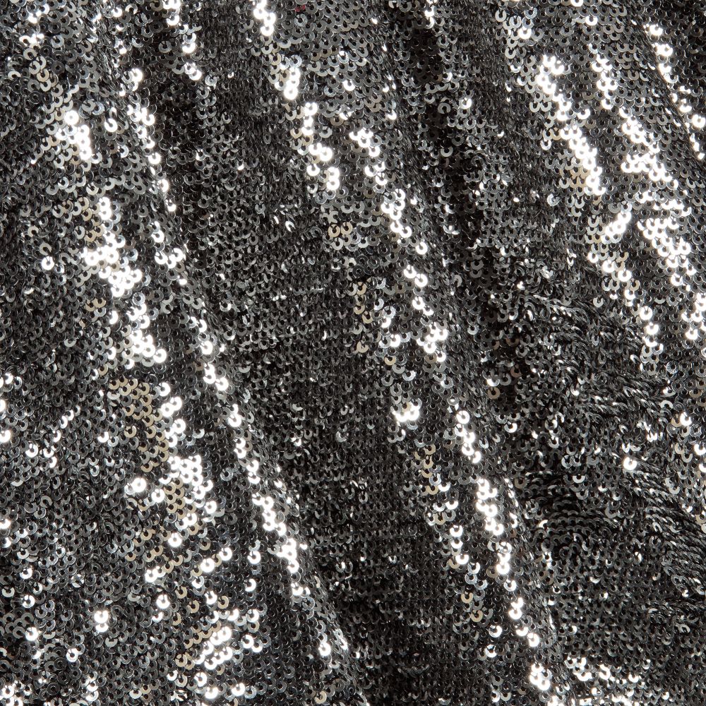 Sonia Rykiel Paris-Серебристая куртка-бомбер с пайетками | Childrensalon Outlet