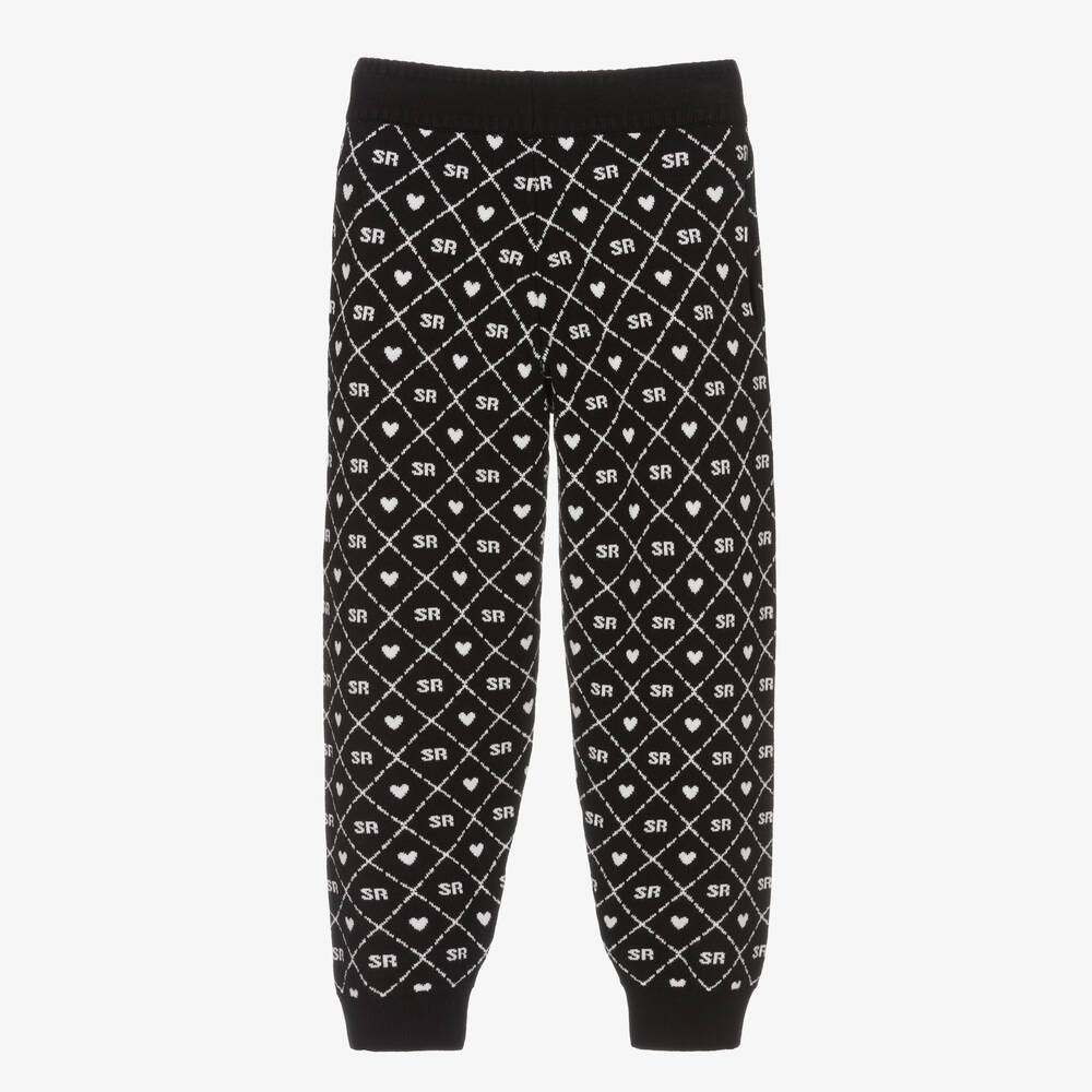 Sonia Rykiel Paris-Teen Girls Black Knitted Joggers | Childrensalon Outlet