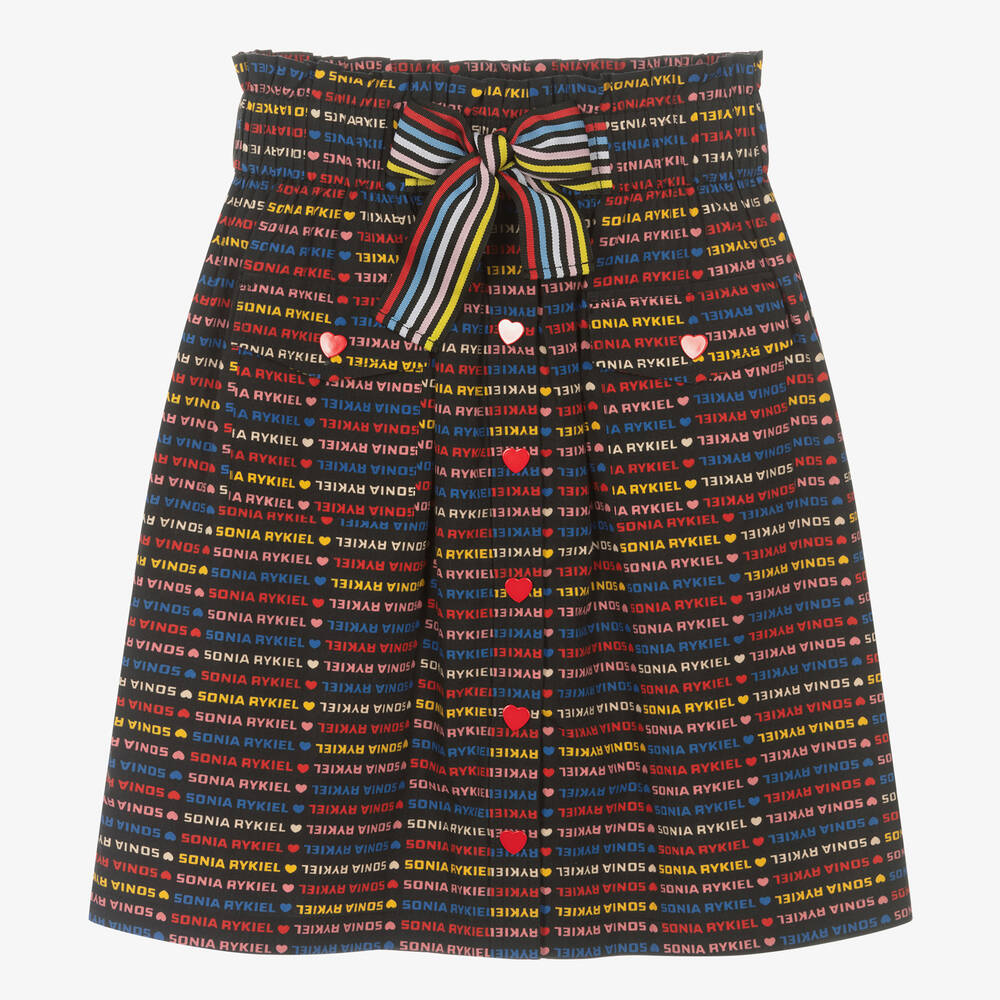 Sonia Rykiel Paris - Schwarzer Teen Streifenrock | Childrensalon