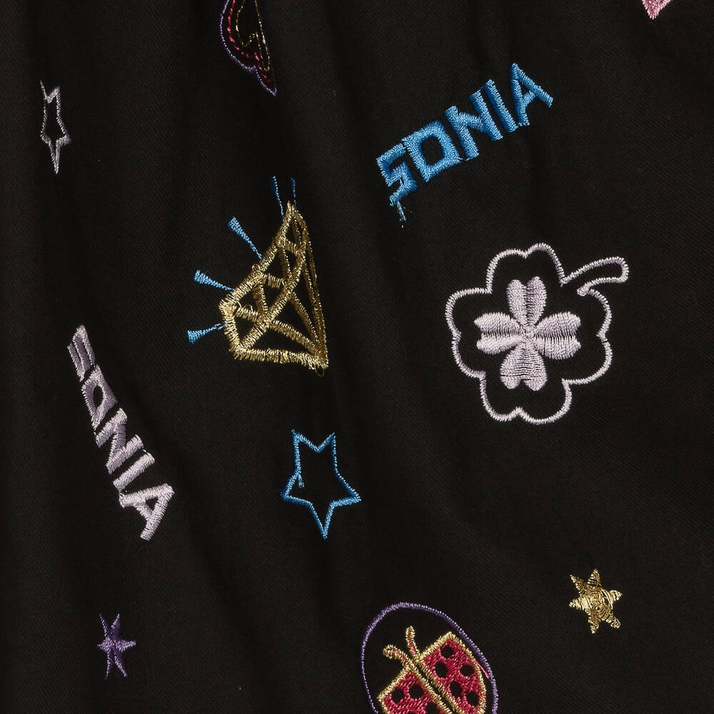 Sonia Rykiel Paris - Teen Girls Black Stars & Charms Skirt