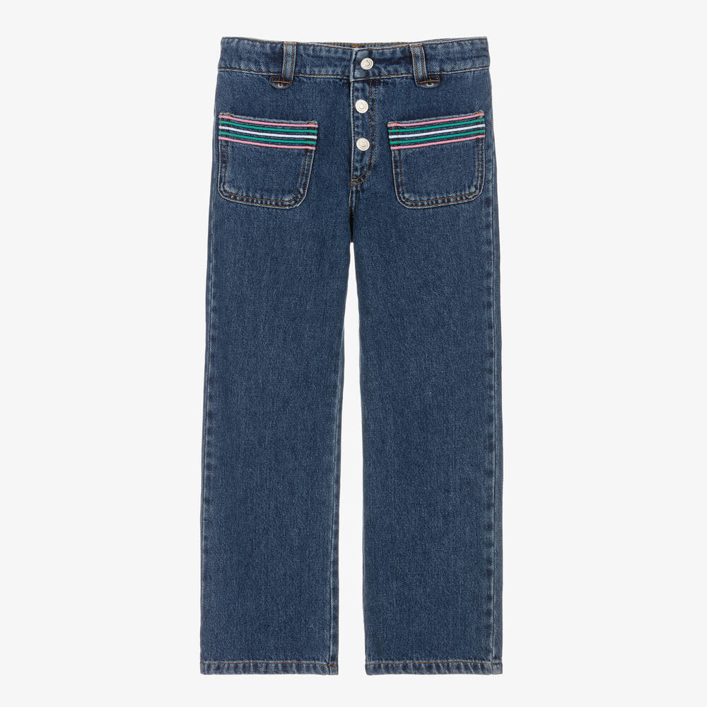 Sonia Rykiel Paris - Jean bleu en denim ado fille | Childrensalon