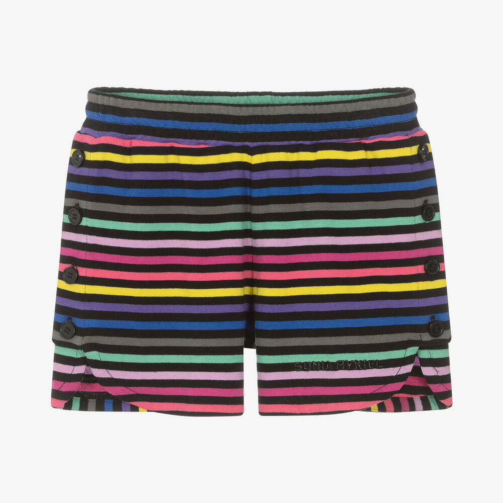 Sonia Rykiel Paris-Teen Girls Cotton Striped Shorts  | Childrensalon Outlet