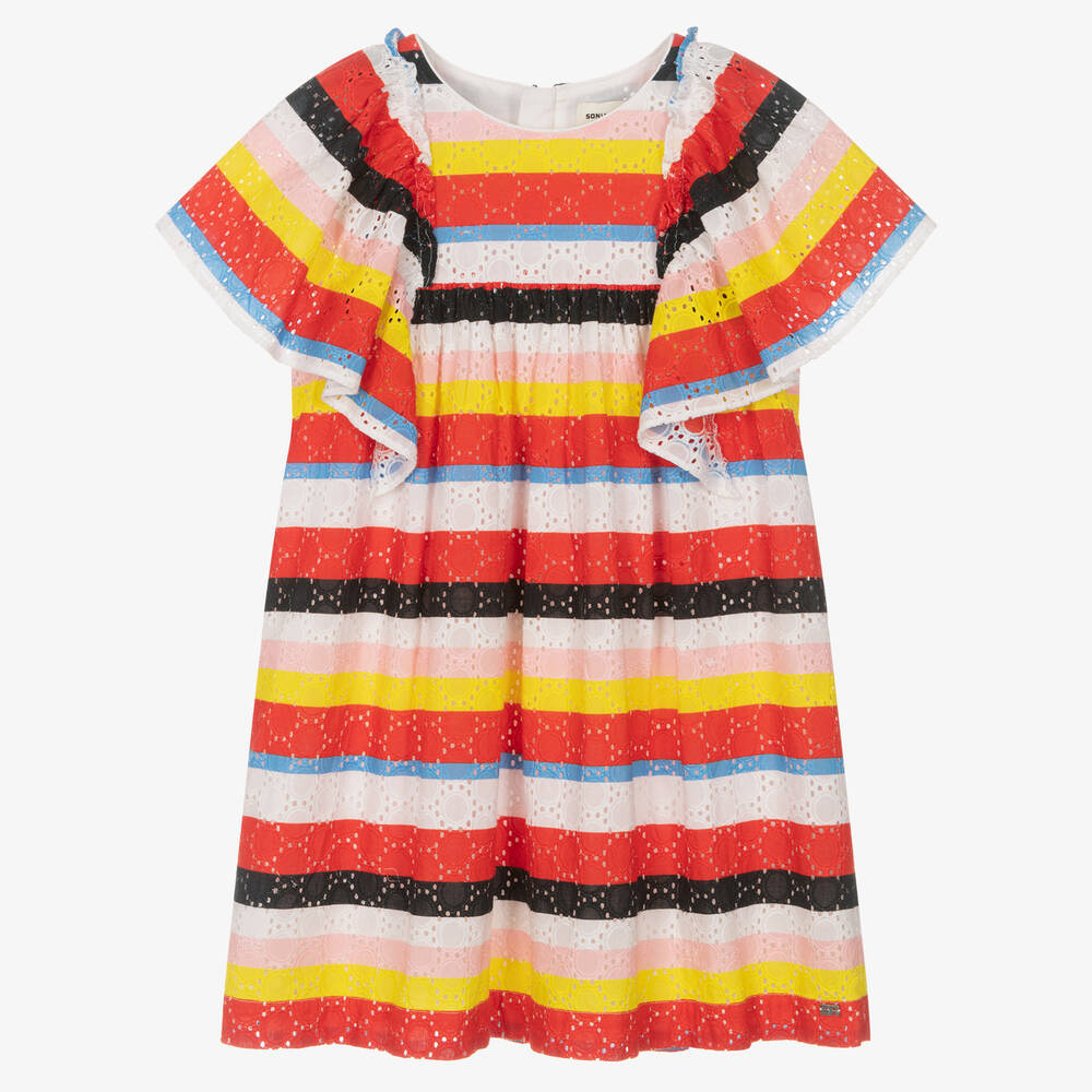 Sonia Rykiel Paris - Besticktes Teen Baumwollkleid | Childrensalon