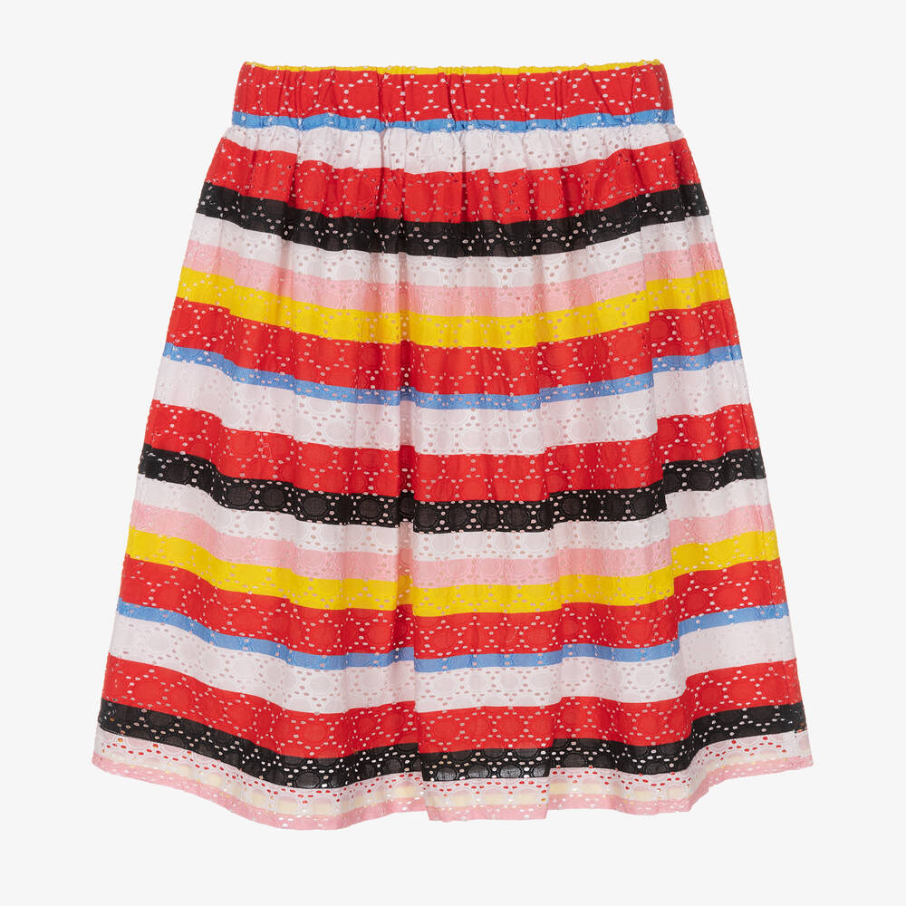 Sonia Rykiel Paris-Teen Girls Embroidered Cotton Skirt | Childrensalon Outlet