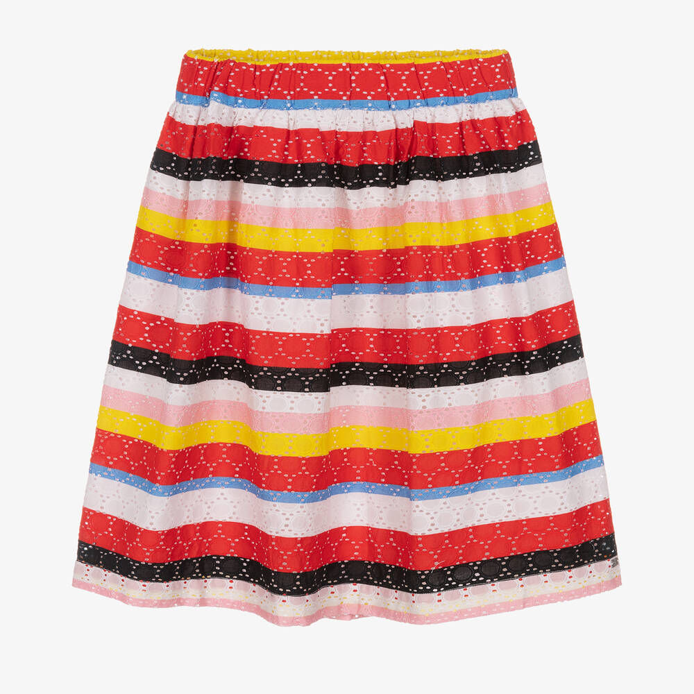 Sonia Rykiel Paris-Хлопковая юбка с вышивкой | Childrensalon Outlet