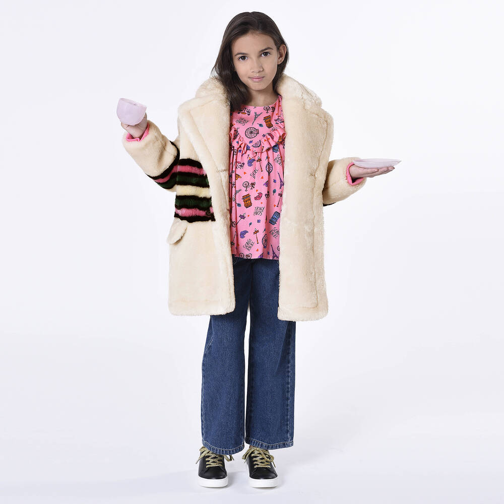 Sonia rykiel faux fur coat top