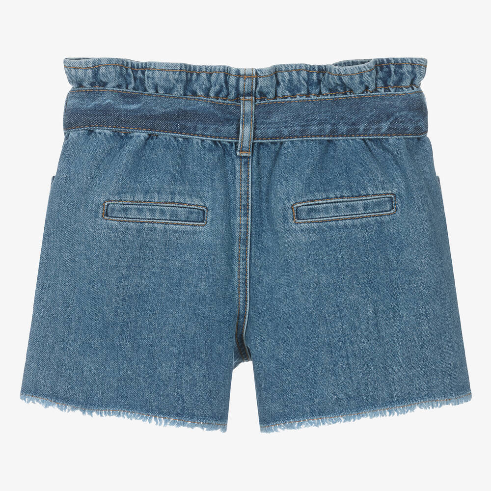 Sonia Rykiel Paris-Teen Girls Organic Cotton Denim Shorts | Childrensalon Outlet
