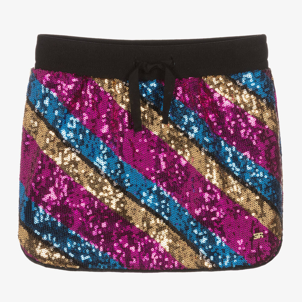 Sonia Rykiel Paris - Teen Girls Pink & Gold Sequin Skirt | Childrensalon