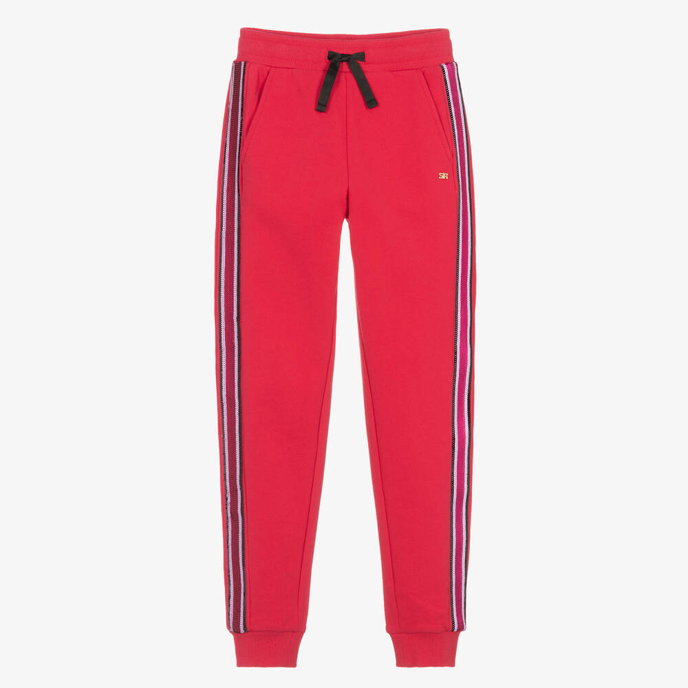 Sonia Rykiel Paris-Teen Girls Pink Sequin Striped Joggers | Childrensalon Outlet